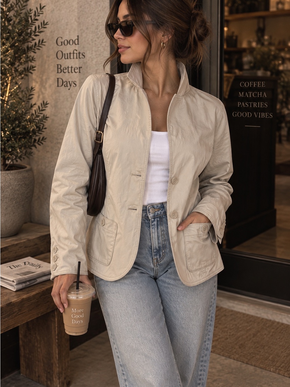 Venezia Women's Plus Size Blazer 18/20 - Light Beige
Utility Jacket